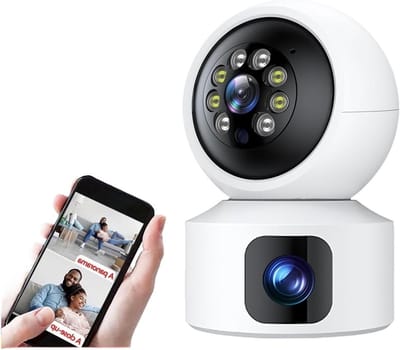 Beveiligingscamera Binnen - Camera Monitor - Huisdieren Bewaken - AI Automatische Tracking - 4MP Resolutie - Wit