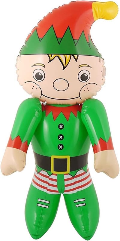 Opblaasbare Kerst Elf Helper Figuur Decoratie Kinderspeelgoed
