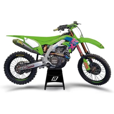 Motorfiets decoratie kit Blackbird Racing Retro Kawasaki KX125/250