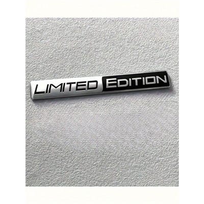 2 stuks Limited Edition Metalen Badges, Racing Sport Patches, Auto Decoratie Stickers Silver-2Pcs veelkleurig