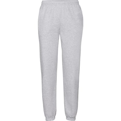 Fruit of the Loom Heren Klassiek Elastisch Manchet Joggingbroek (Heide Grijs)