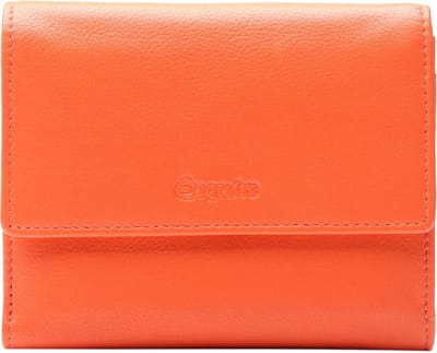 Esquire Leren Portemonnee Viktoria Wallet With Flap Flame Orange Oranje