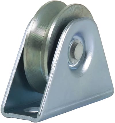 50 mm V-groefwiel in beugel