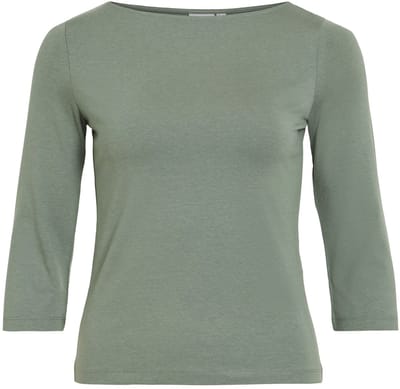 VILA top met 3/4-mouwen VIEMILIE Boothals