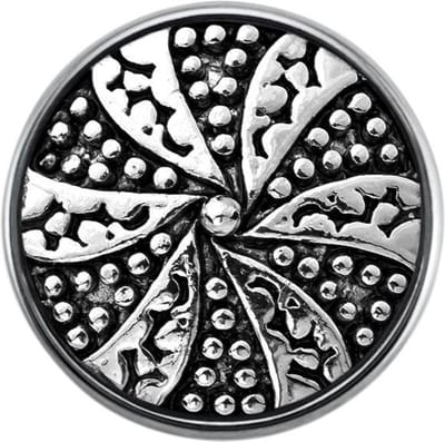 Quiges - Dames Click Button Drukknoop 18mm Symbool - EBCM349