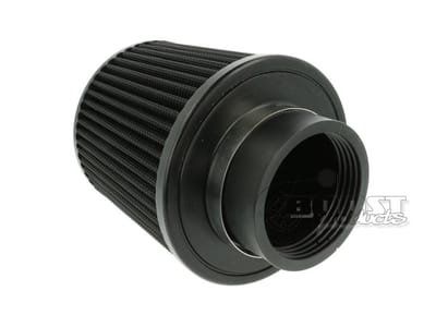 Universeel luchtfilter 127mm / 70mm aansluiting, zwart