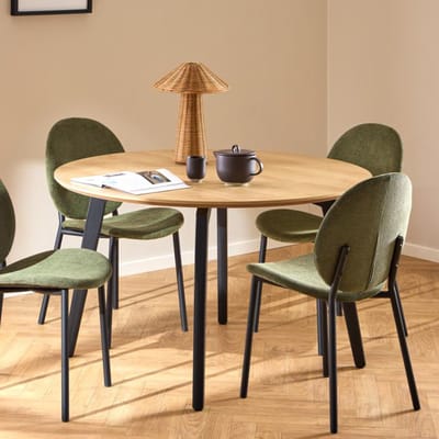 Giga Living Eettafel Karen - Rond Naturel - Ø120x75cm