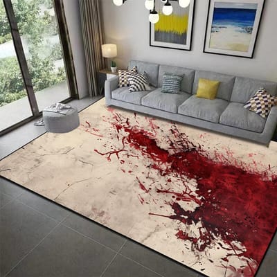 Halloween Decoratie 3D Tapijt Terreur Sfeer Bloed Decor Vloerkleed Woonkamer Slaapkamer Deurmatten halloween Feest Grote Vloermat 60*90cm