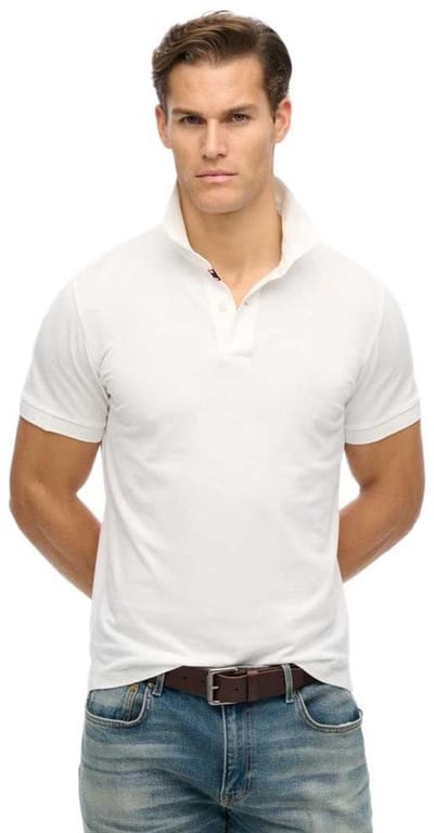 Superdry City Pique Korte Mouw Poloshirt Wit 3XL Man