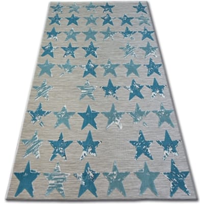 Kleden Rugsx Tapijt LISBOA 27219/754 Sterretje TURKOOIS 160x230 cm
