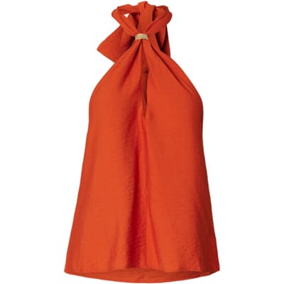Selected Femme slflisa sl halterneck top b 16101442 potters clay
