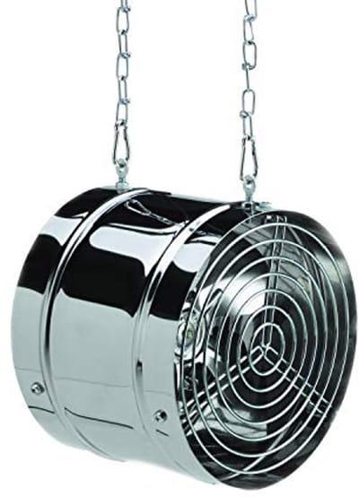 Ventilator voor broeikas en serre - 420 m³/h luchtcirculatie, spatwaterdicht, roestvrij staal, 31 watt