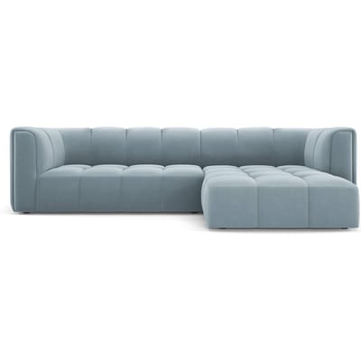 Hoekbank Francesca velvet rechts 3-zits | Milo Casa