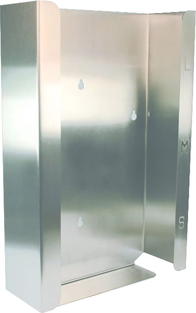 RVS handschoendispenser model LAZARO, voor 3 pakken