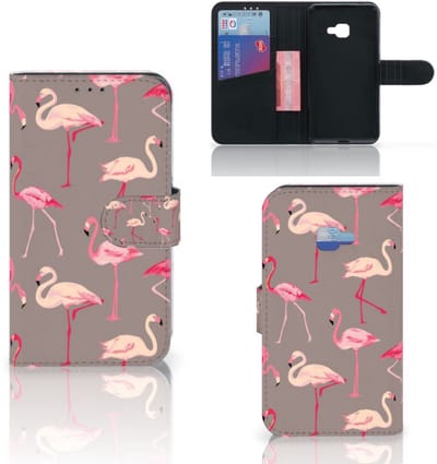 Samsung Galaxy Xcover 4 | Xcover 4s Telefoonhoesje met Pasjes Flamingo