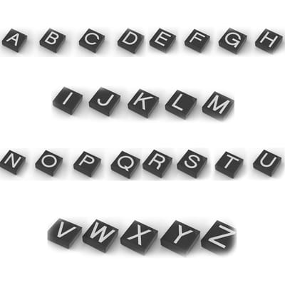 MOC 3070bpb009 Alfabet A-Z Bouwstenen Set Lore 3070 Educatief Bedrukte 26 Letters Stenen Speelgoed Ideaal Voor Kinderen Kind Verjaardag