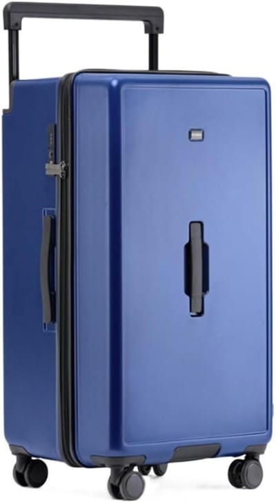 Reiskoffer Trolley - Bagage Koffer - Lange Reizen - Verdikte Rits - 26 Inch - Blauw