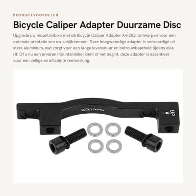 Dailygoods - Bicycle Caliper Adapter - Duurzame Disc Brake Mount - Geschikt voor MTB - Hoogwaardige kwaliteit - Eenvoudige installatie - Betrouwbare r...