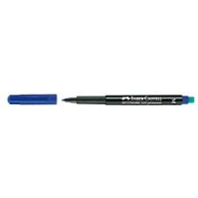 Marker Faber-Castell Multimark, incl. speciale gum, blauw, M, permanent