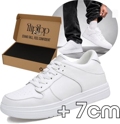 Verhogende Schoenen Heren +7CM – Elevator Sneakers Mannen – Lengte Verhogende Sneakers – Onzichtbare Verhoging – Casual Heren Schoenen