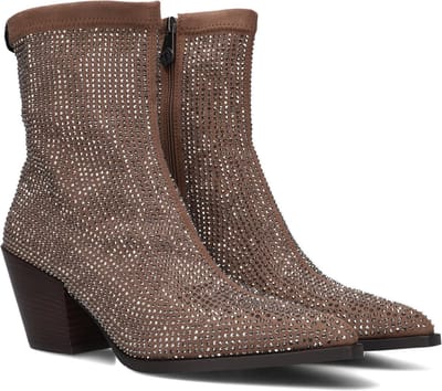 Pedro Miralles 25534 Enkellaarsjes - Enkelboots met rits - Dames - Taupe - Maat 37