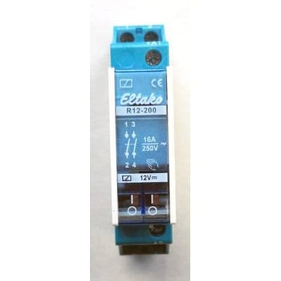 Eltako R12-200-12V DC Schakelrelais Nominale spanning: 12 V Schakelstroom (max.): 8 A 2x NO Piece 1 stuk(s)