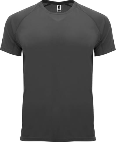 Donkergrijs heren 2 pack sportshirt korte mouwen Bahrain merk Roly maat XXL