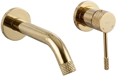 Rea - Inbouw Wastafelkraan Venti Gold - 17,5 x 10 x 12,5 cm