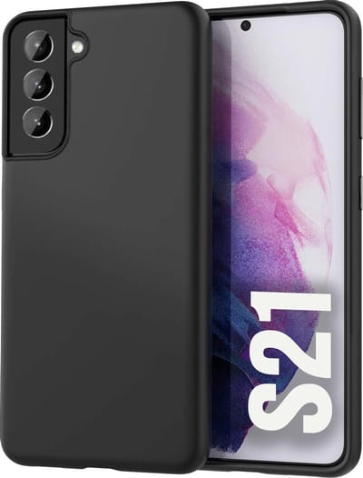 Hoesje geschikt voor Samsung Galaxy S21 Hoesje - Zwart Siliconen Back Cover TPU - Matte Coating - EPICMOBILE