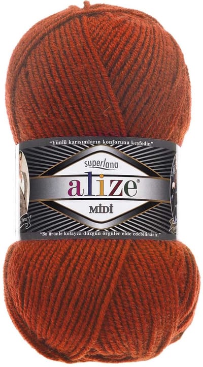 Alize Superlana Midi 36 Terra Pakket 5 Bollen 500 Gram