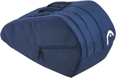 TIM® Padel Tas - Padel Rugzak - Padeltas - met Schouderbanden - met Rits - Donkerblauw - 62cm x 35cm x 9cm