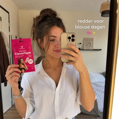 Vivefly Healthcare Mamilla Clevertape - 50 Stuks - Jurktape & Fashion Tape - Dubbelzijdige Kleding Tape - Voorkomt Kleding- en BH-Afzakken - - Transparant - BH accessoires - Dress tape - Boob tape - Modetape
