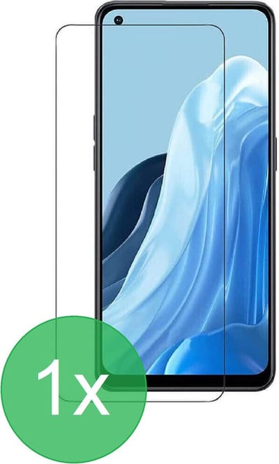 Screenprotector 1x Geschikt voor: Oppo Reno8 Lite - screen protector - glas - bescherm - beschermglas - ZT Accessoires