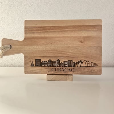 borrelplank beukenhout skyline Curaçao 34 cm