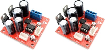 Voorversterkerbord - Phono MM - Muziek Afspelen - NE5532 Chip - 2 Stuks - Rood