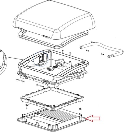 Dometic Micro Heki Binnenkader 23-42 met Hor