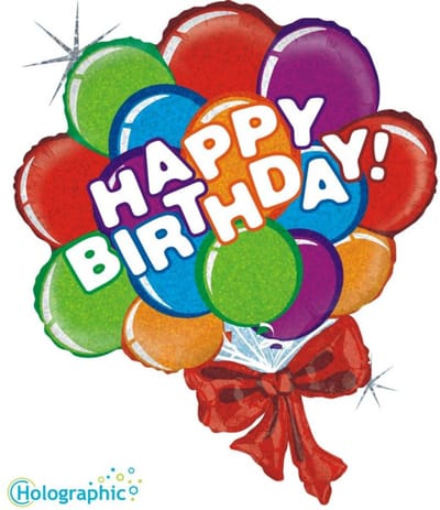 Birthday Balloon Bouquet XL Folieballon, 29 inch (74 cm)