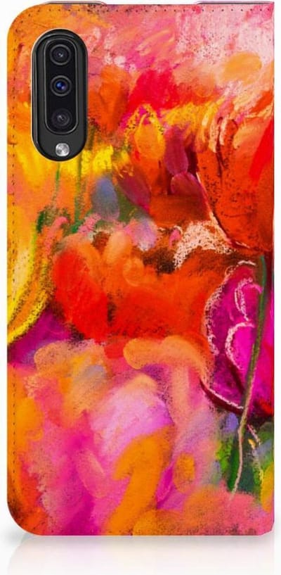 Bookcase Samsung Galaxy A50 Tulips