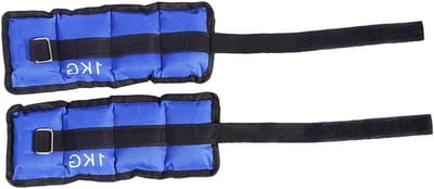 Verstelbare Gewichten - Enkelbanden Polsbanden - Kracht Training - Set van Twee - 2 x 1 kg - Zwart