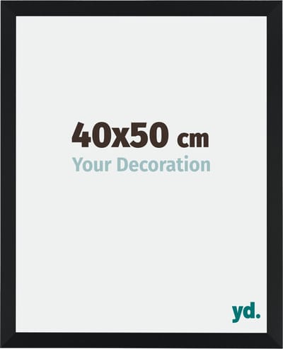 Your Decoration - Fotolijst 40x50 cm - MDF - Zwart Mat - Catania