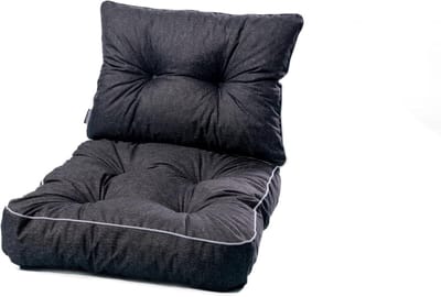 Lounge Kussen Set - Tuinkussens - Buiten Zitten - Waterafstotend - 50x50cm - Zwart