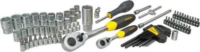 Stanley Stanley Dopsleutelset 1/4" & 1/2" 75-delig (chroom satijn) (L)