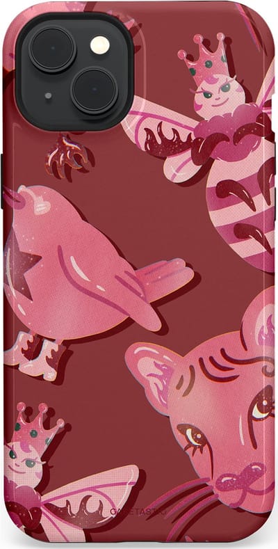 Casetastic Hoesje Geschikt voor Apple iPhone 15 Plus Magsafe - Stijlvolle Beschermende Duo-layer Case - Luxe dieren