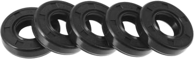 Dubbele Lip Olieafdichting 12X25X6Mm voor Hoge Druk - NBR Rubber, 5 Stuks, Geschikt voor Diverse Toepassingen