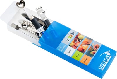 Déglon Decoratieset – Creatieve Fruit- en Groentecreaties – Vaatwasmachinebestendig – Inclusief Opbergdoos
