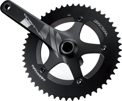 Pedaalset Fiets - Onderdeel Crankstel - Wielersport Prestaties - BCD 144mm - 1725 mm - Zwart