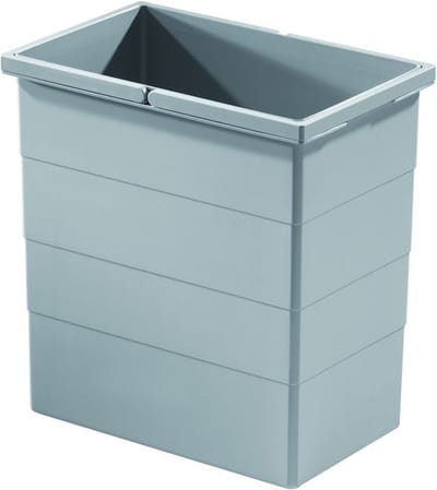 Hailo emmer - 24 liter - (1076129) - grijs - spoelkastladen en inbouwsystemen