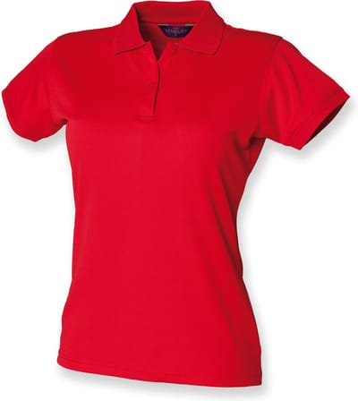 Henbury Ladies Coolplus® Polo Shirt H476 - Classic Red - XXL