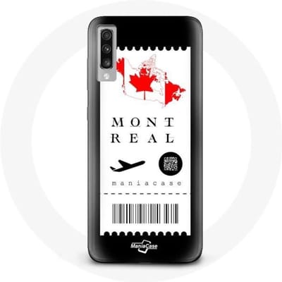 Coque pour Samsung Galaxy A70 Billet d'avion Montréal Canada