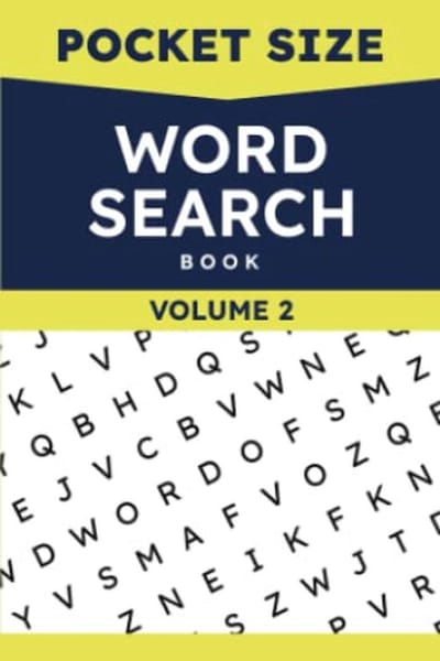 Pocketformaat Woordzoeker Boek met 100 Mini Puzzels voor Onderweg - Compact en Lichtgewicht